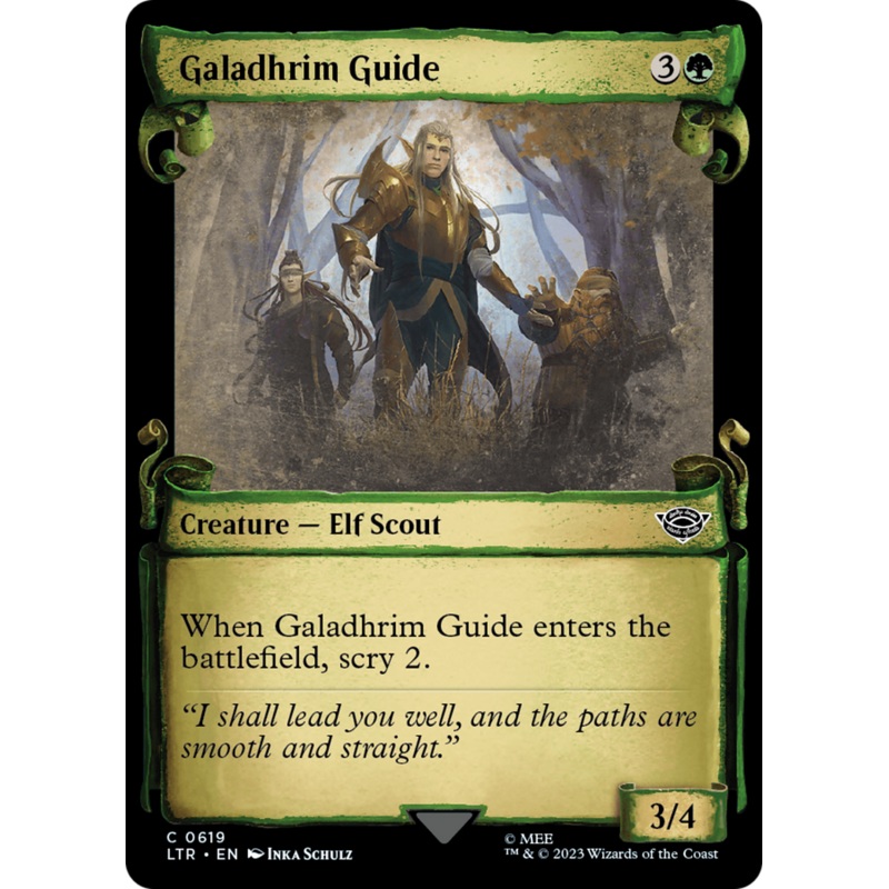 Galadhrim Guide (LTR-619) – The Lord of the Rings: Tales of Middle-earth: (Showcase) Scroll Foil [Common]