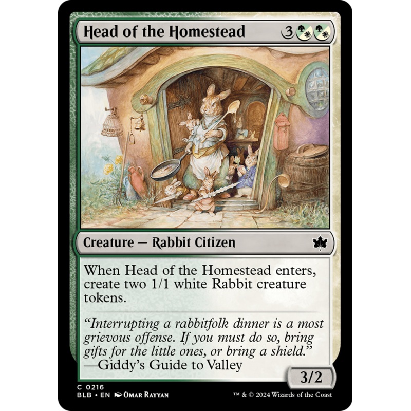 Head of the Homestead (BLB-216) – Bloomburrow Foil [Common]