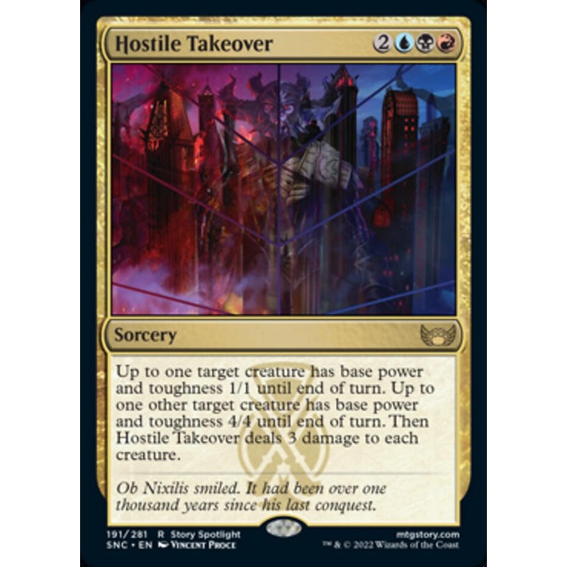 Hostile Takeover (SNC-191) – Streets of New Capenna [Rare]