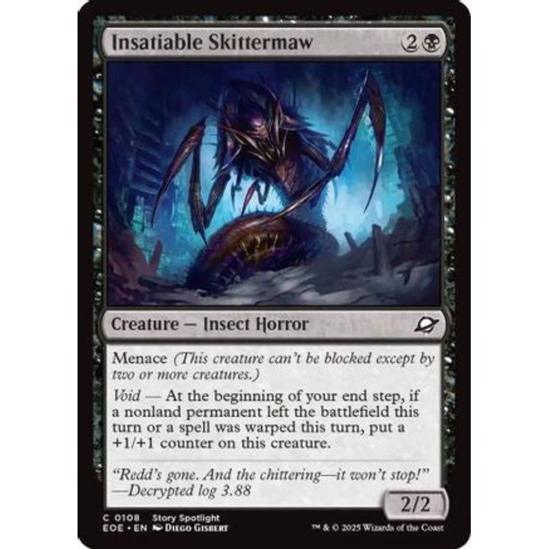 Insatiable Skittermaw (EOE-108) – Edge of Eternities Foil [Common] Near Mint