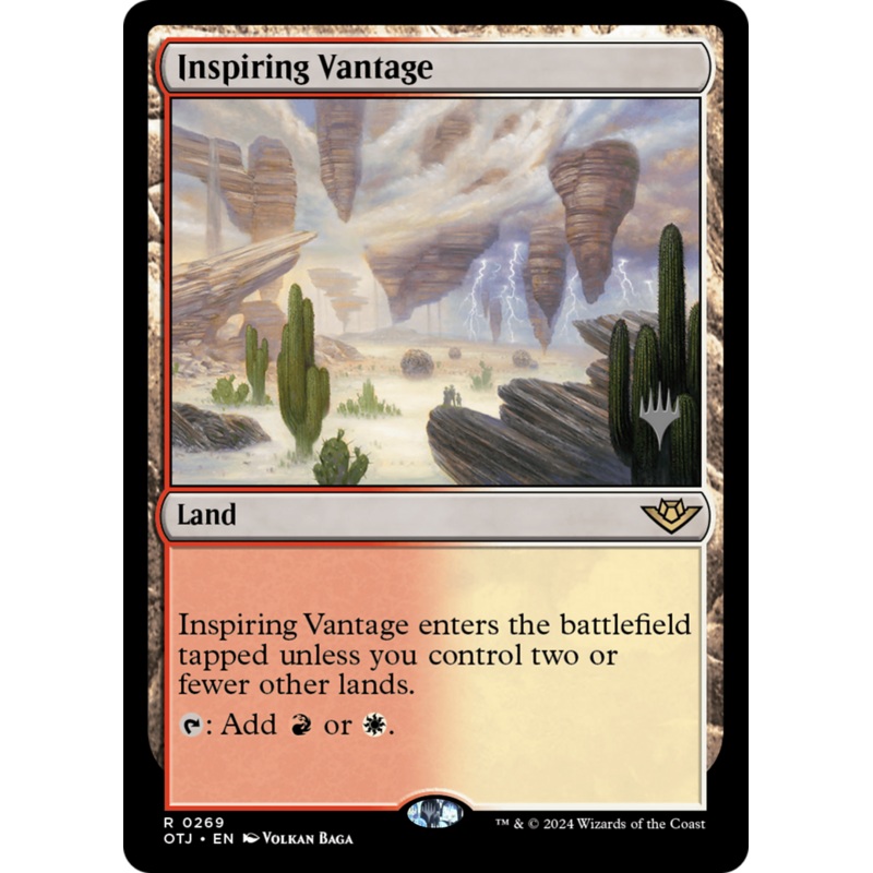 Inspiring Vantage (POTJ-269P) – Outlaws of Thunder Junction Promos Foil [Rare]