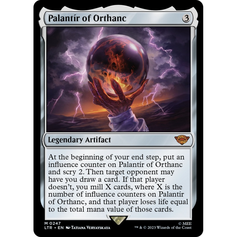 Palantr of Orthanc (LTR-247) – The Lord of the Rings: Tales of Middle-earth Foil [Mythic]