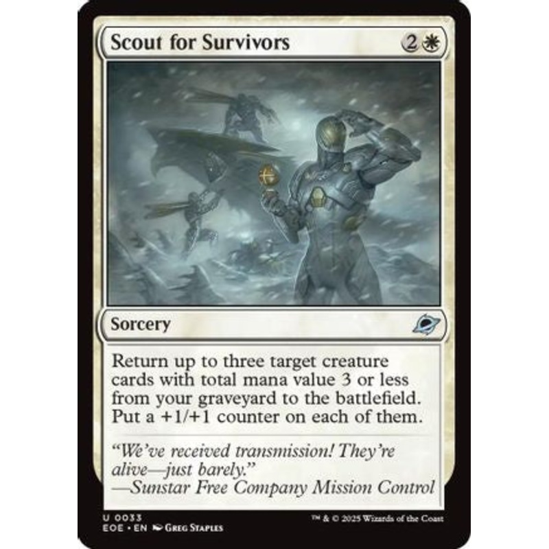 Scout for Survivors (EOE-033) – Edge of Eternities [Uncommon] Near Mint