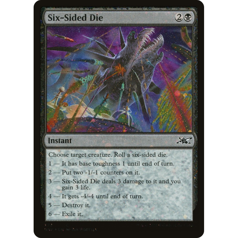 Six-Sided Die (UNF-378) – Unfinity Galaxy Foil [Common]