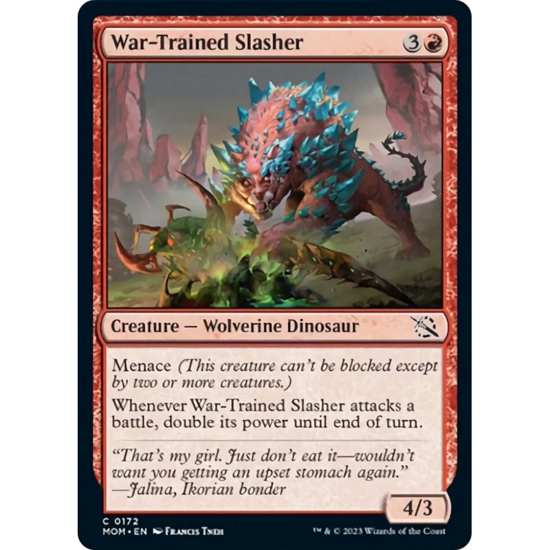 War-Trained Slasher (MOM-172) – March of the Machine [Common]