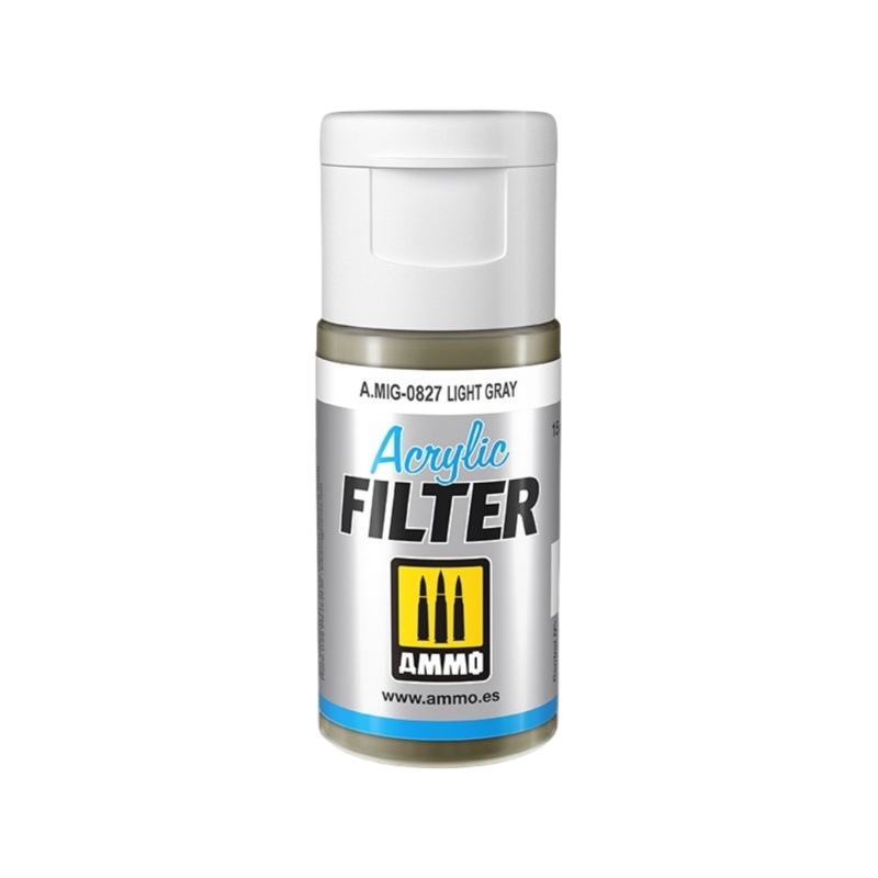 Ammo by MIG Acrylic Filter – Light Grey