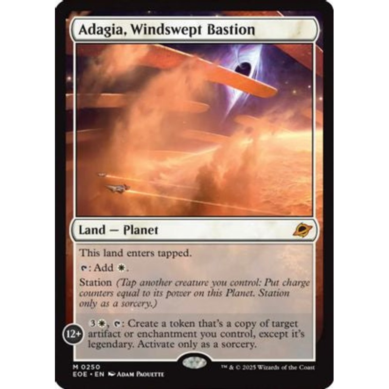Adagia, Windswept Bastion (EOE-250) – Edge of Eternities Foil [Mythic] Near Mint