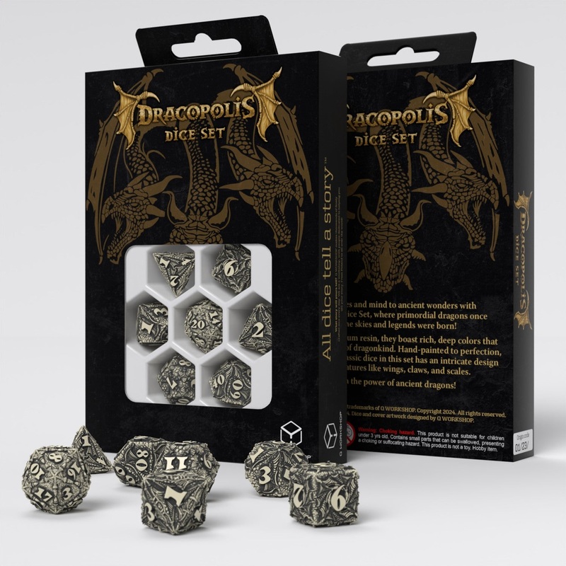 Q Workshop – Dracopolis – The Scandinavian Blackfang Dice Set 7