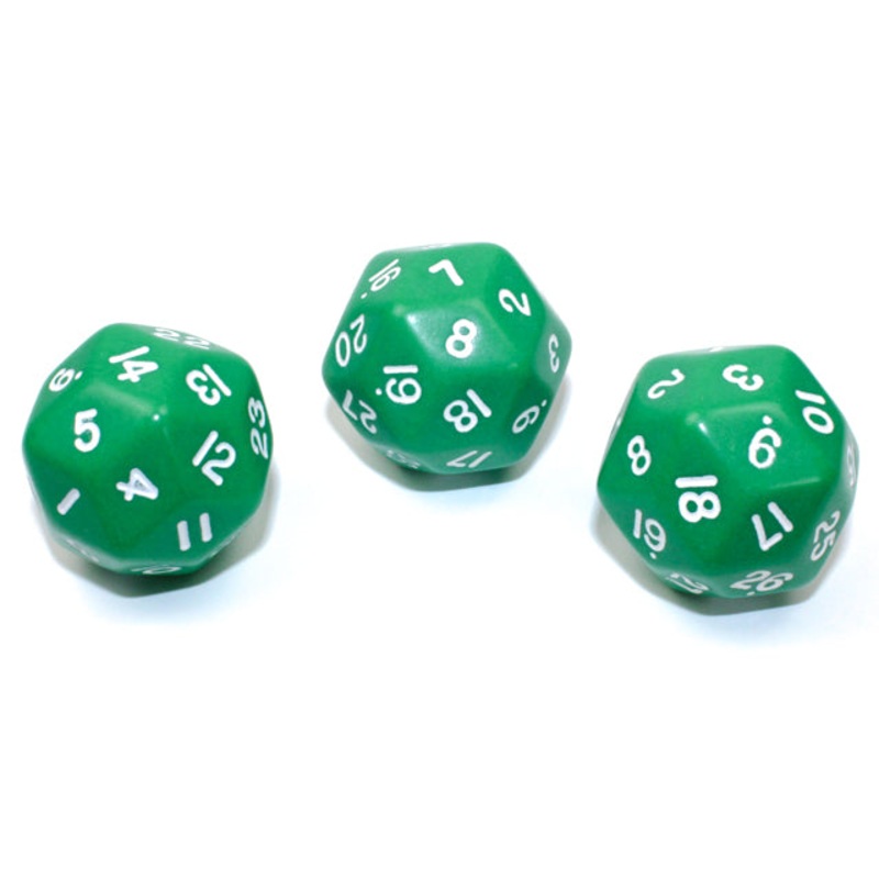 Chessex – CHX KOP06008 33mm d30 Opaque Green/white
