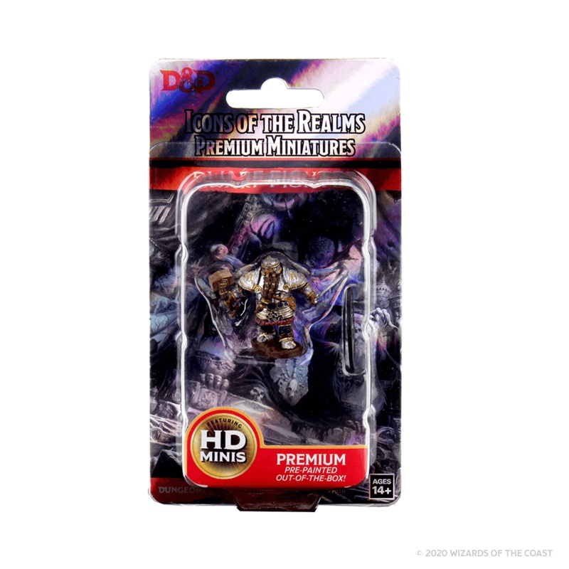Mini – D&D Icons of the Realms Premium : Dwarf Fighter (Male)