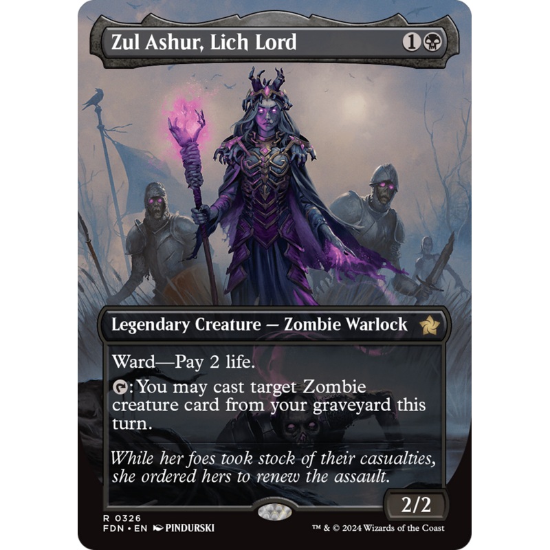 Zul Ashur, Lich Lord (FDN-326) – Foundations (Borderless) [Rare]