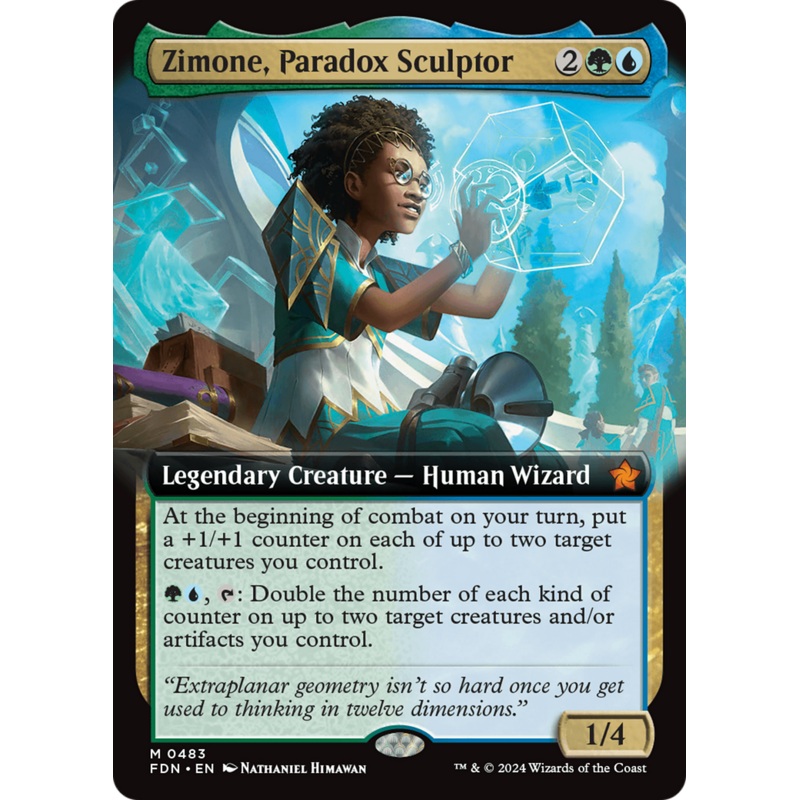 Zimone, Paradox Sculptor (FDN-483) – Foundations: (Extended Art) Foil [Mythic]