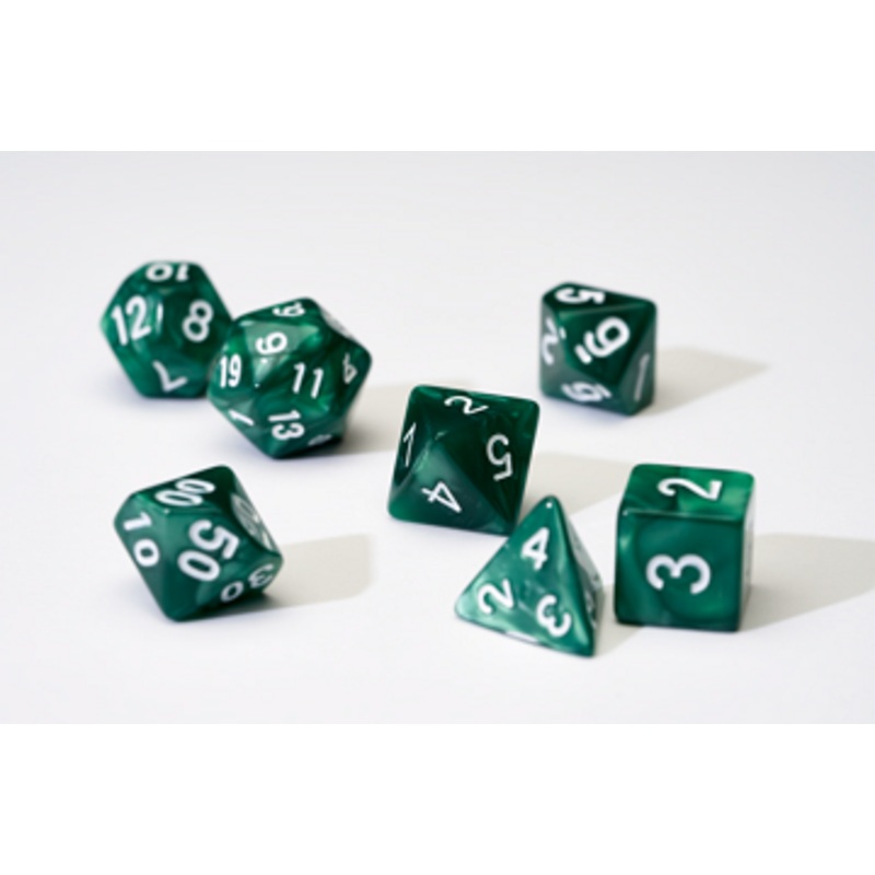 Sirius Dice Pear Green Acrylic Dice Set 7
