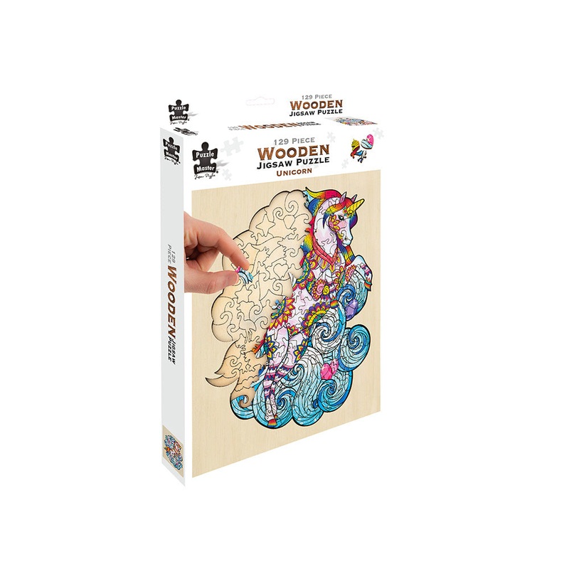 Unicorn 129 Piece Wooden Jigsaw