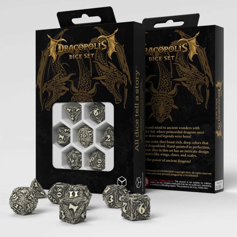 Q-Workshop Dracopolis Dice Set: The Scandinavian Blackfang