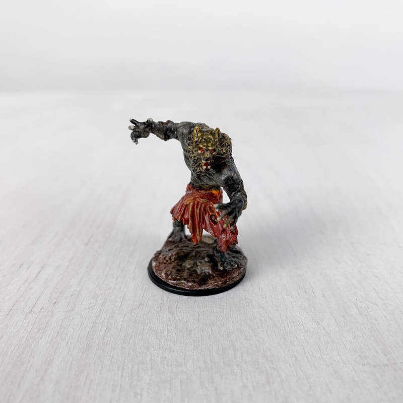 Pro Painted Miniature by Lauren Bilanko | Werewolf Ora