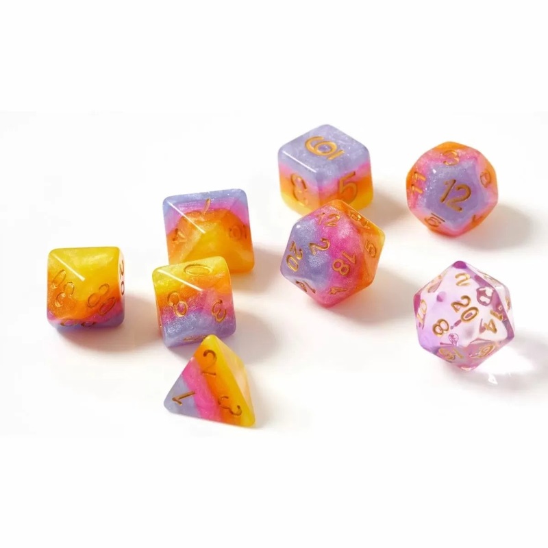 Sirius Dice Tahitian sunset Dice Set 7