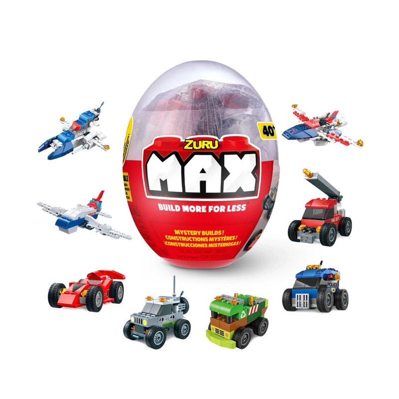 Zuru MAX Build Construction Egg Capsule 40+ Bricks