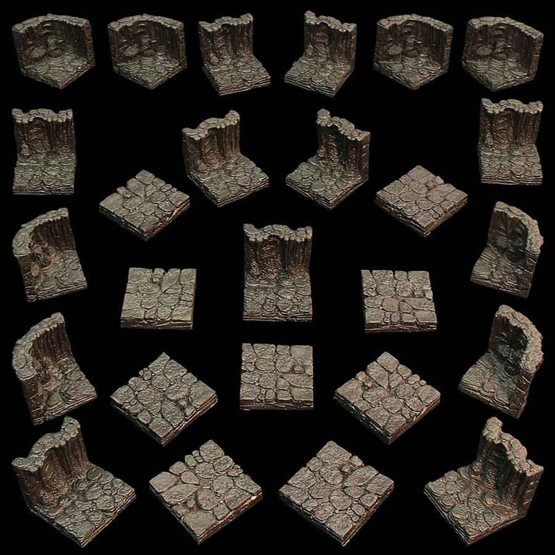 Terrain Dwarven Forge Unpainted (8ct) Basic Caverns