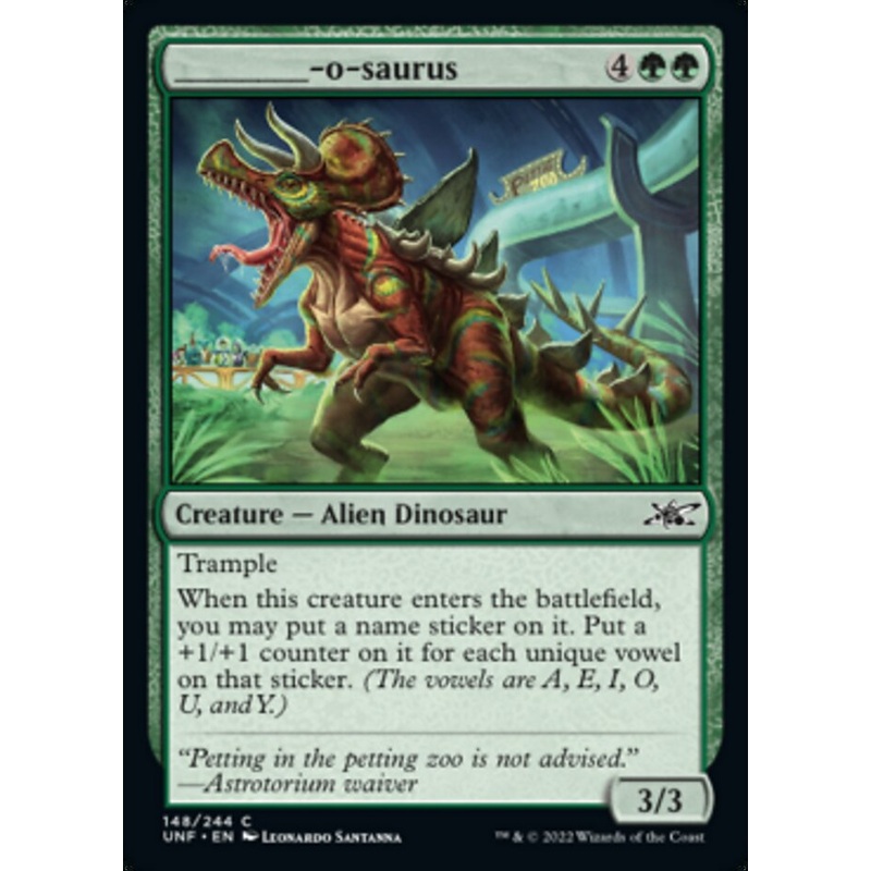 _____-o-saurus (UNF-148) – Unfinity [Common]