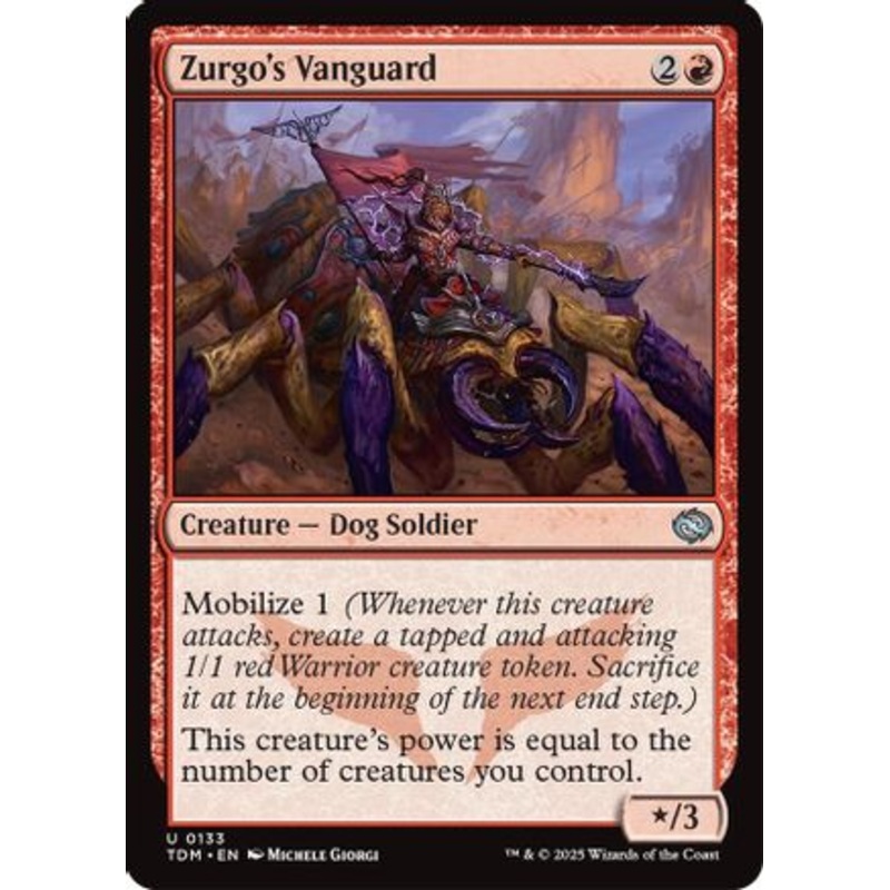 Zurgo’s Vanguard (TDM-133) – Tarkir: Dragonstorm Foil [Uncommon]