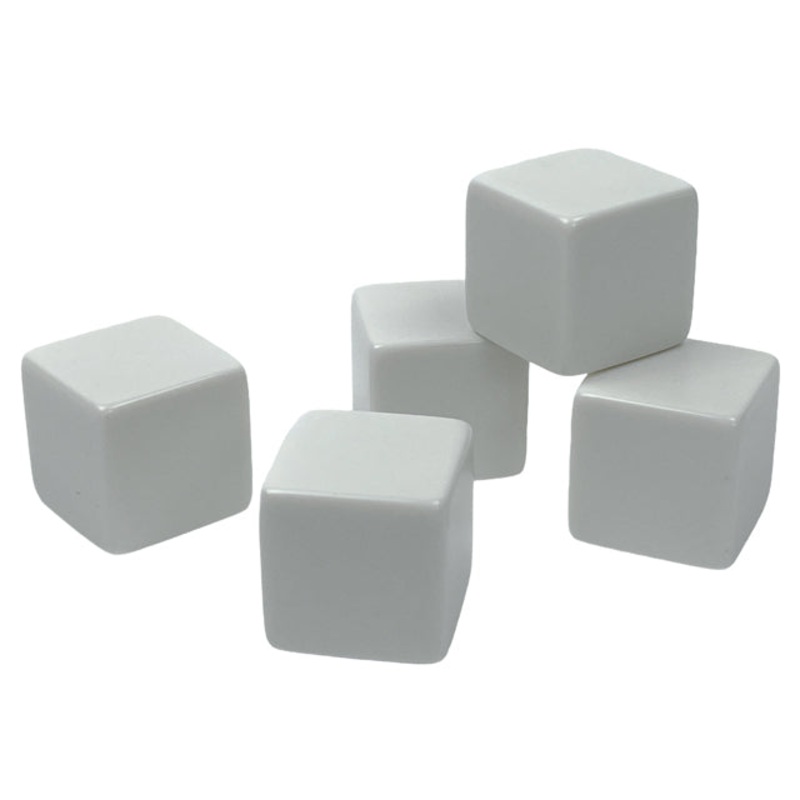 Chessex – CHX KOP02149 All Blank Jumbo Opaque White d6 25mm