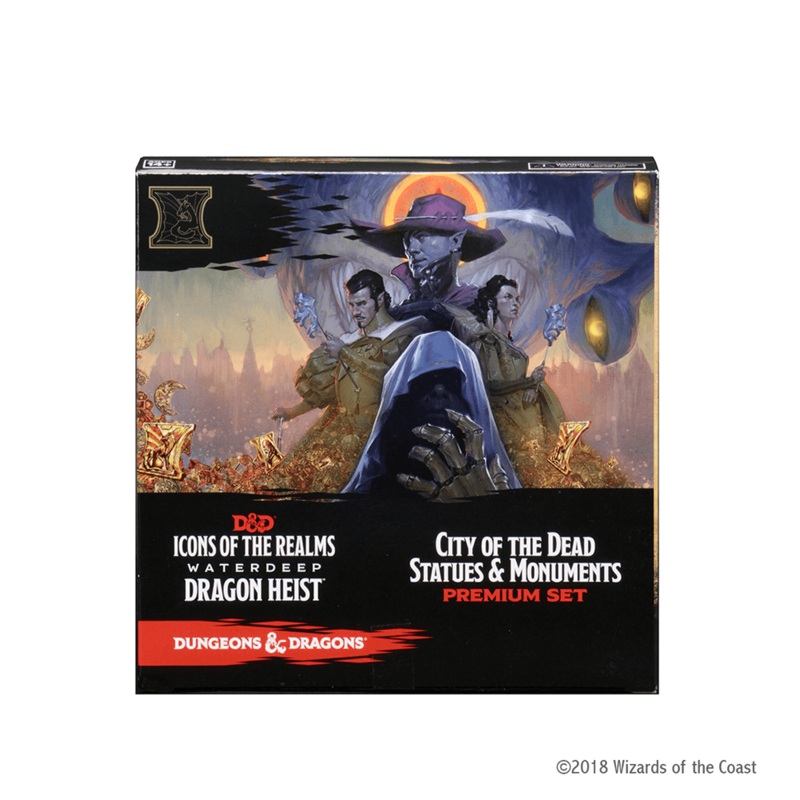 Mini – D&D Icons of the Realms Booster : Waterdeep Dragon Heist, City of the Dead Statues & Monuments