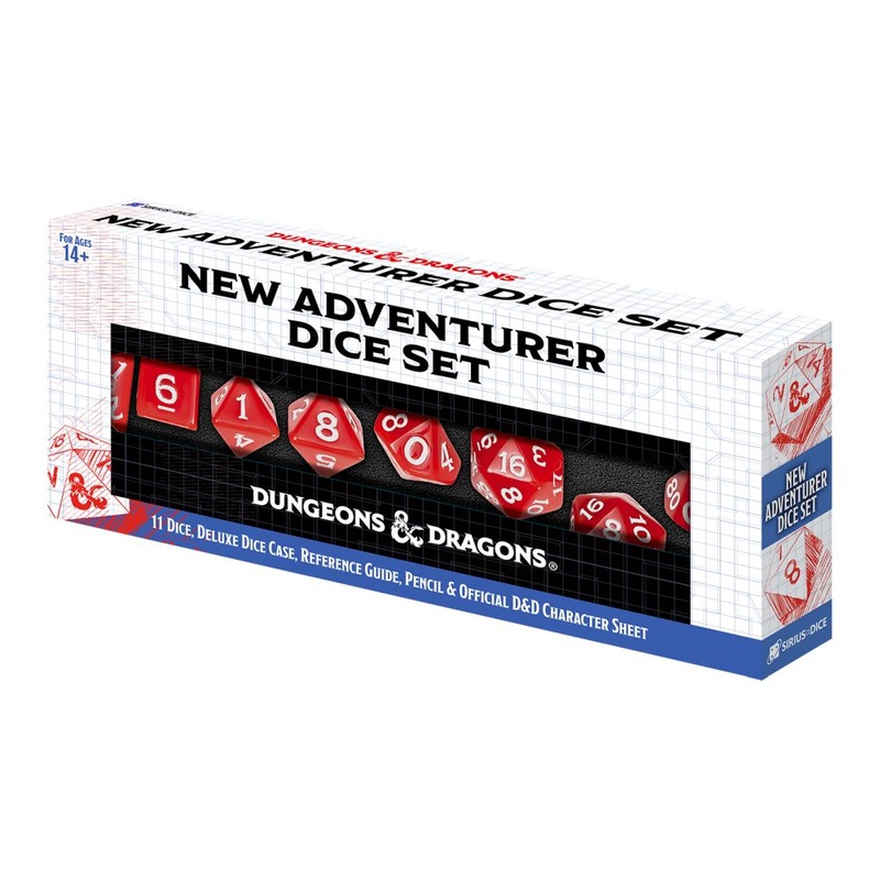 Sirius Dice – D&D New Adventurer Dice Set – Red Dice