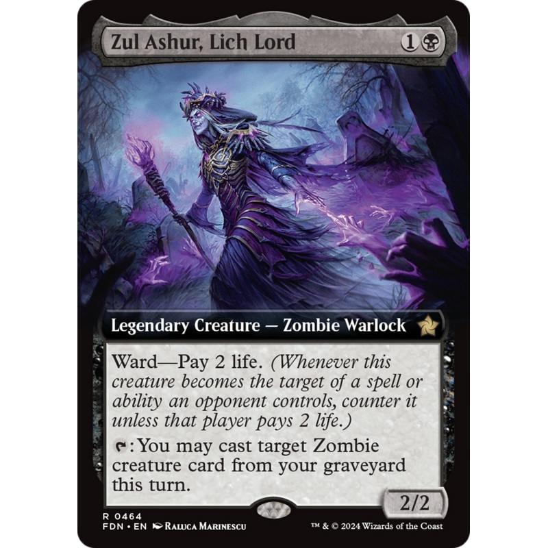 Zul Ashur, Lich Lord (FDN-464) – Foundations: (Extended Art) [Rare]