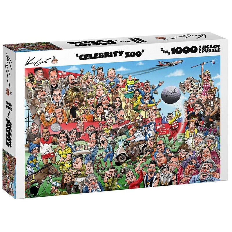 Whos Who in the Celebrity Zoo 1000 Piece Jigsaw