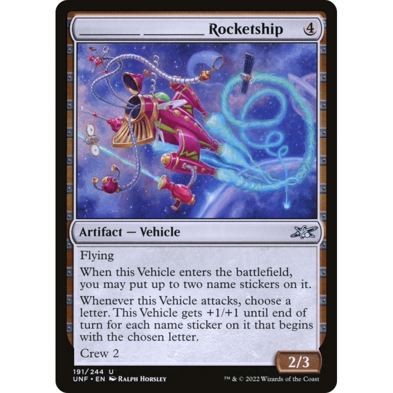 _____ _____ Rocketship (UNF-191) – Unfinity Foil [Uncommon]
