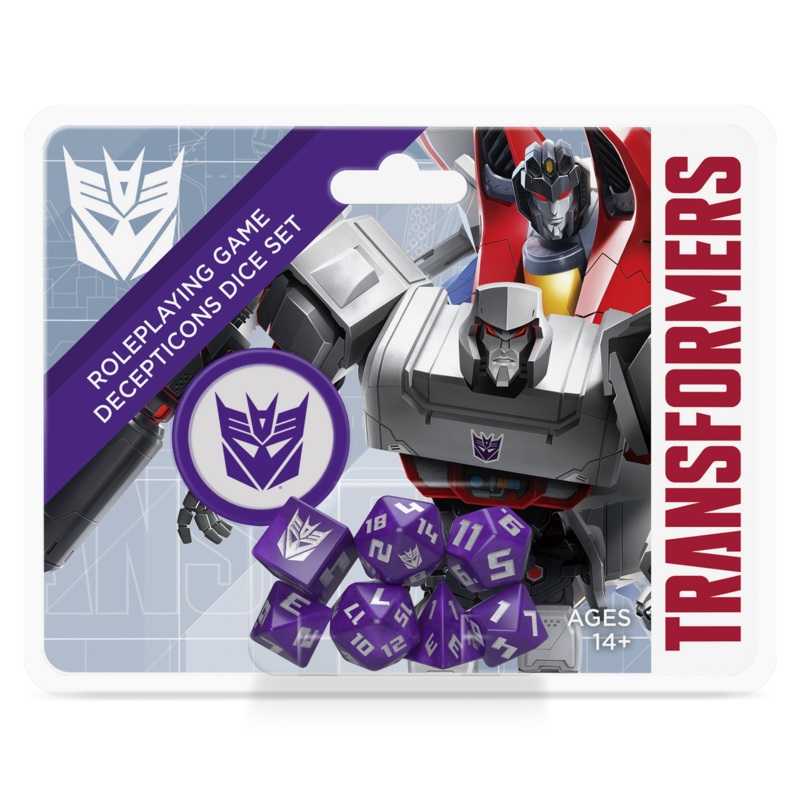 Renegade Game Studios – Transformers Decepticons RPG Dice Set