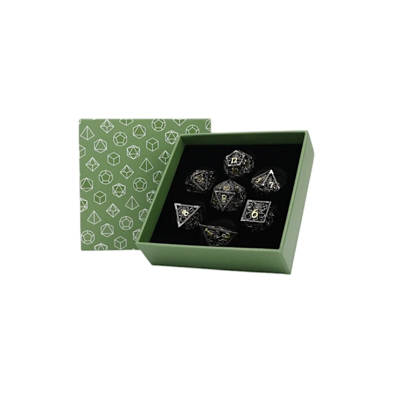 Strange Aeon Dice Set Black/Gold