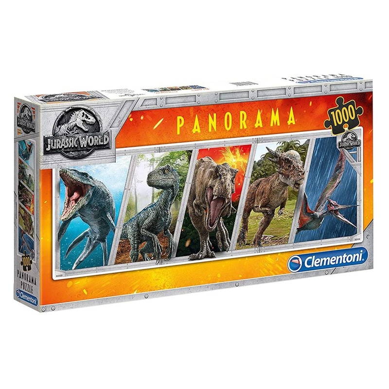 Clementoni – Jurassic World Panorama 1000 Piece Jigsaw