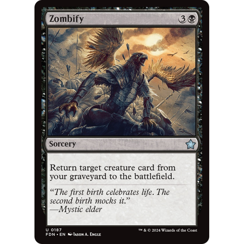 Zombify (FDN-187) – Foundations Foil [Uncommon]