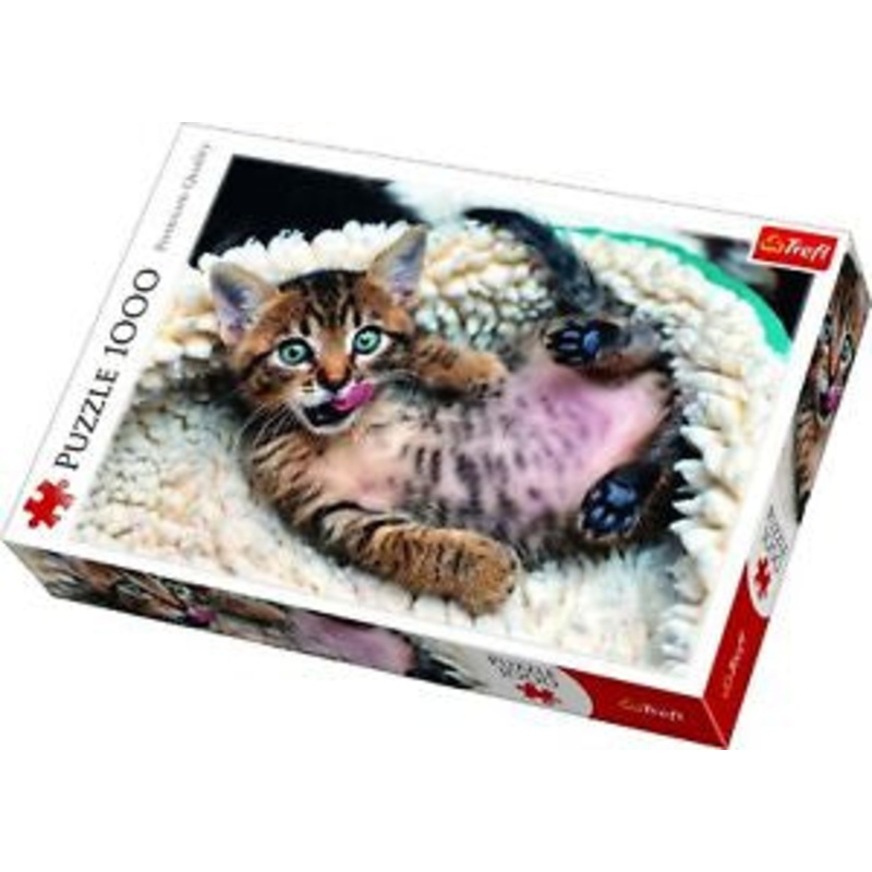 Trefl Cheerful Kitten 1000 Piece Jigsaw