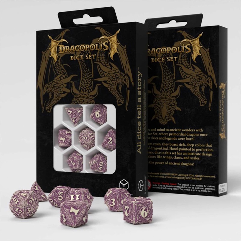 Q-Workshop Dracopolis Dice Set: The Yuacatan Featherwing