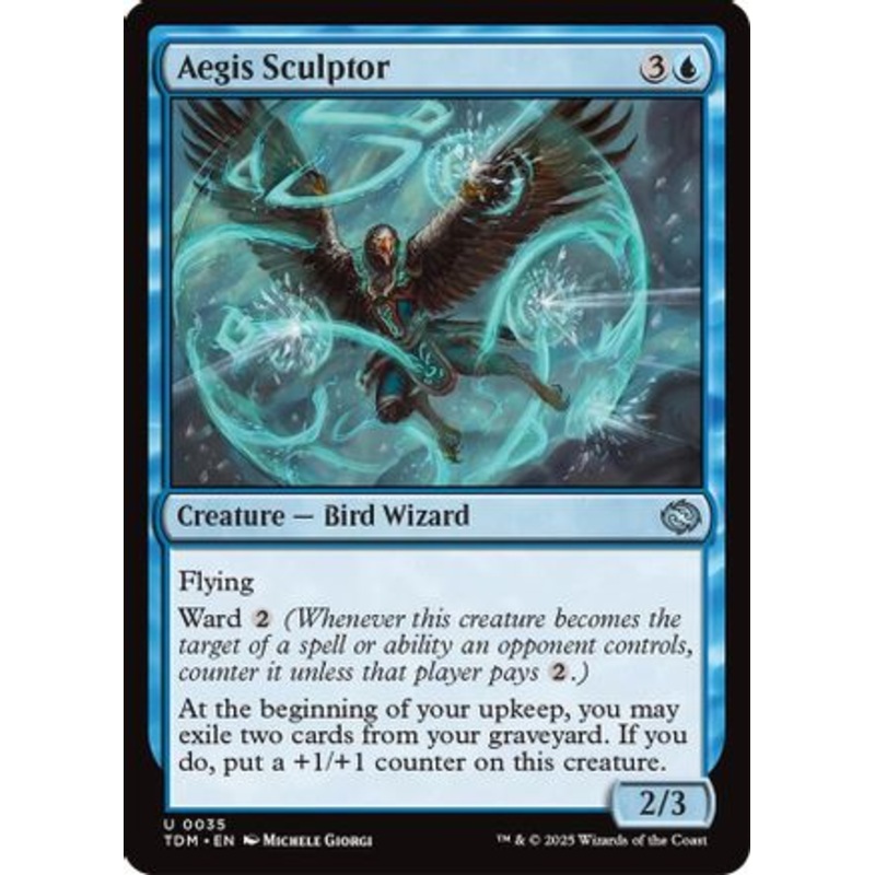 Aegis Sculptor (TDM-035) – Tarkir: Dragonstorm Foil [Uncommon]