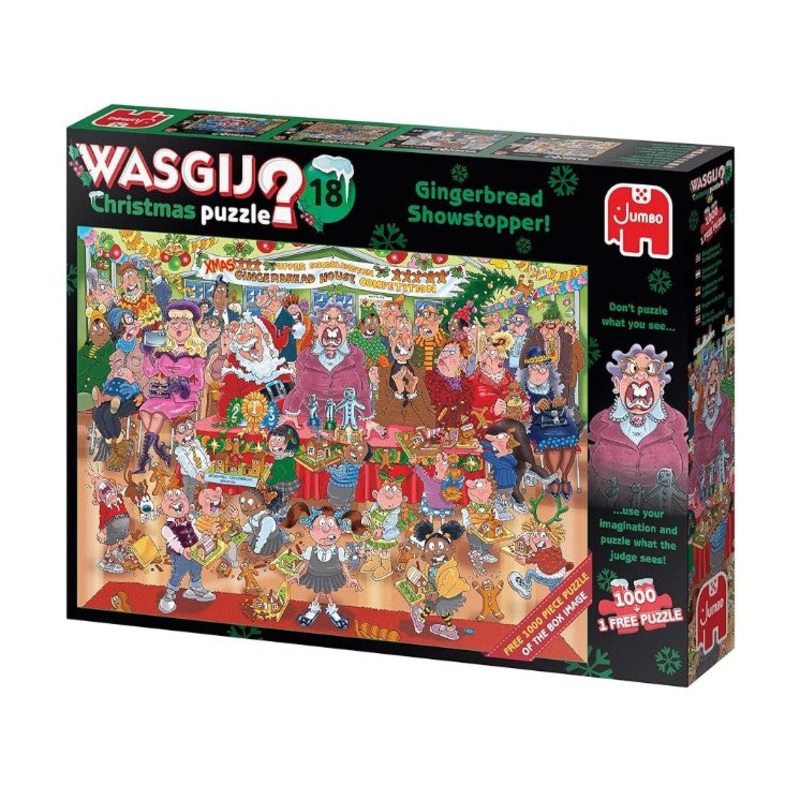 Wasgij? Xmas 18 – Gingerbread Showstopper 1000 Piece Jigsaw