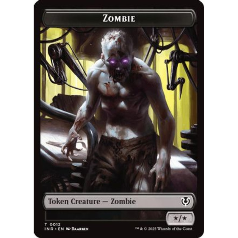 Zombie (0011) // Zombie (0012) Double-Sided Token (INR-11 // 12) – Innistrad Remastered [Token]
