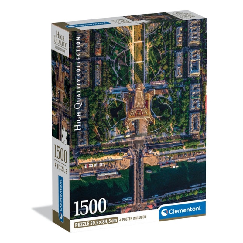 Clementoni – Flying Over Paris 1500 Piece Jigsaw