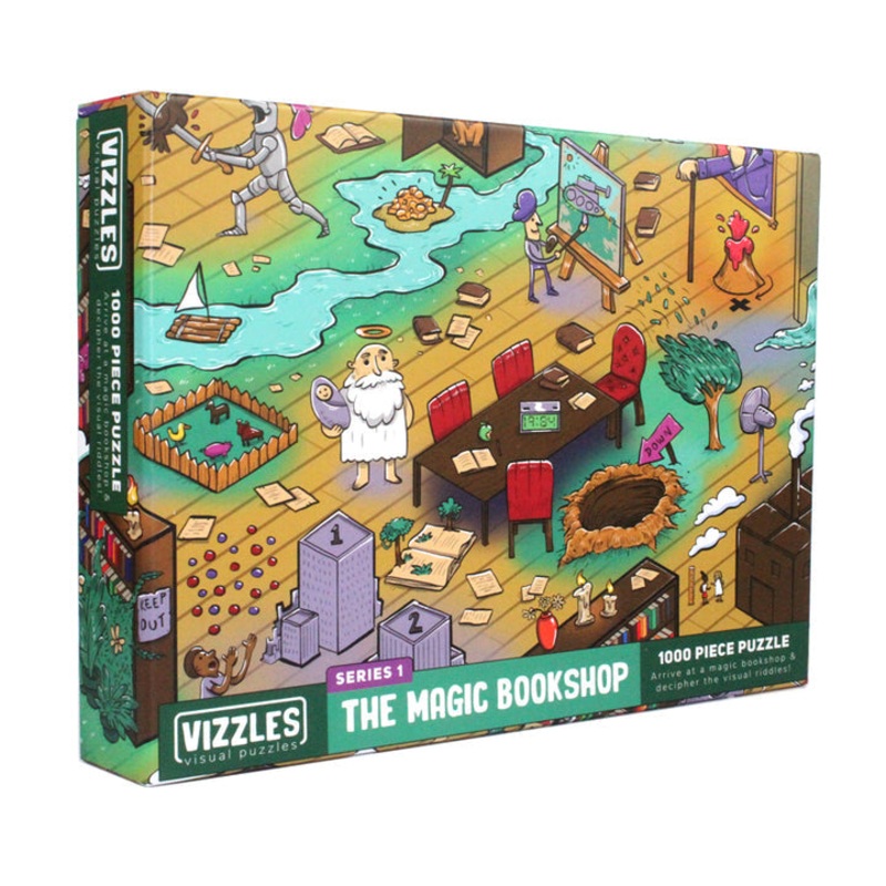 Vizzles The Magic Bookshop Puzzle 1000 Piece Jigsaw