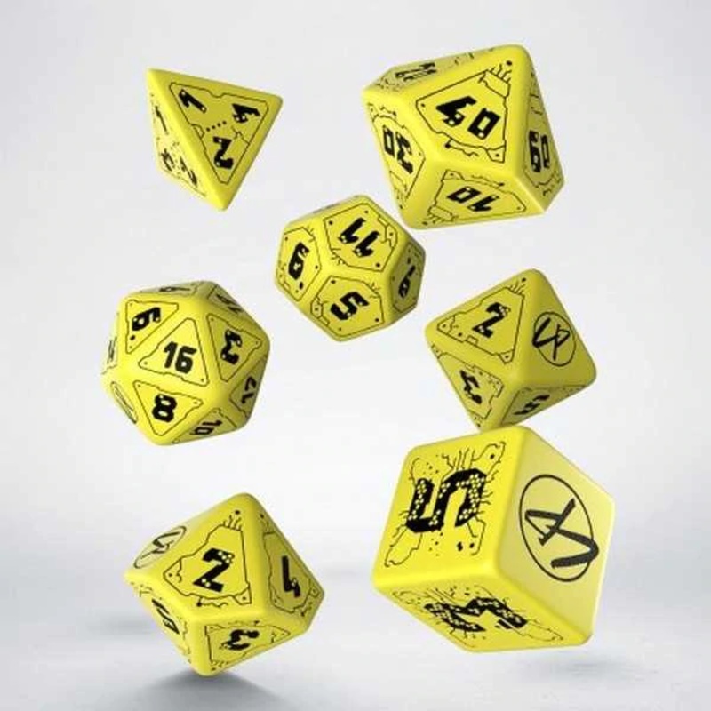 Q-Workshop Cyberpunk Red Dice Set Danger Zone