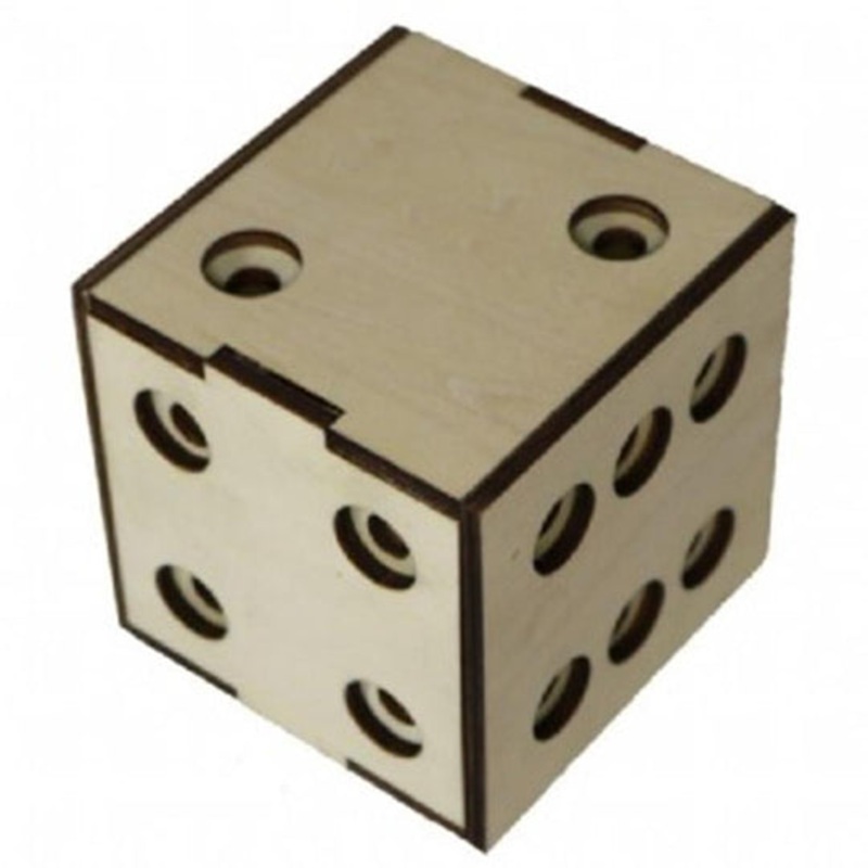 Wooden Puzzle – Dice Box
