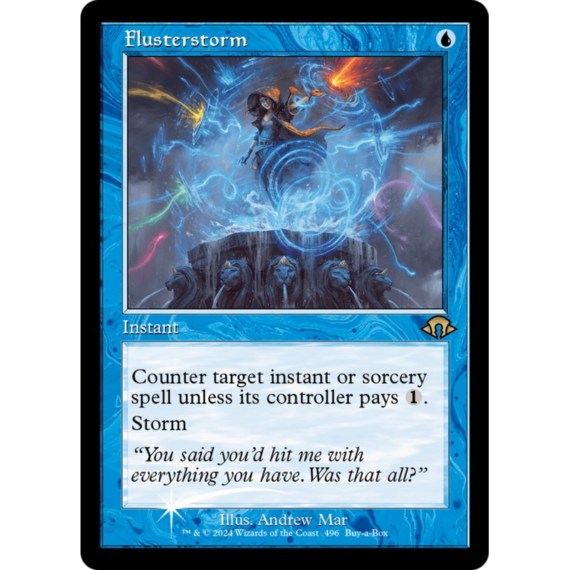 Flusterstorm (MH3-496) – Modern Horizons 3 Foil [Rare] Retro Frame